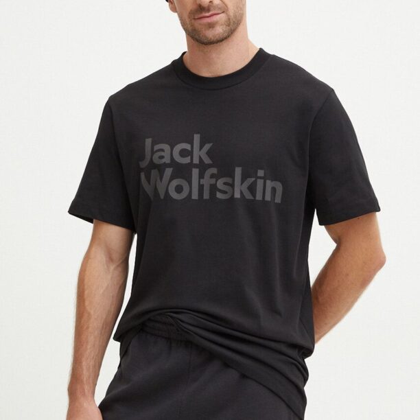 Jack Wolfskin tricou din bumbac Brand barbati