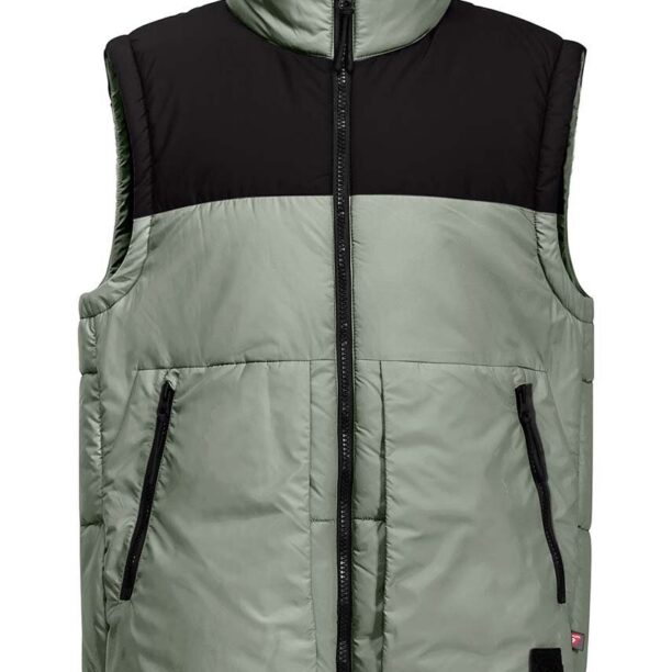 Jack Wolfskin vesta copii culoarea verde