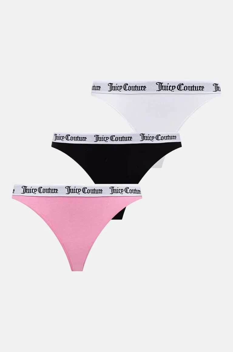 Juicy Couture chiloti brazilieni DANA THONG PK 3-pack JCLTH224571