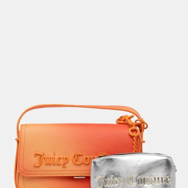 Juicy Couture poseta Jasmine culoarea portocaliu