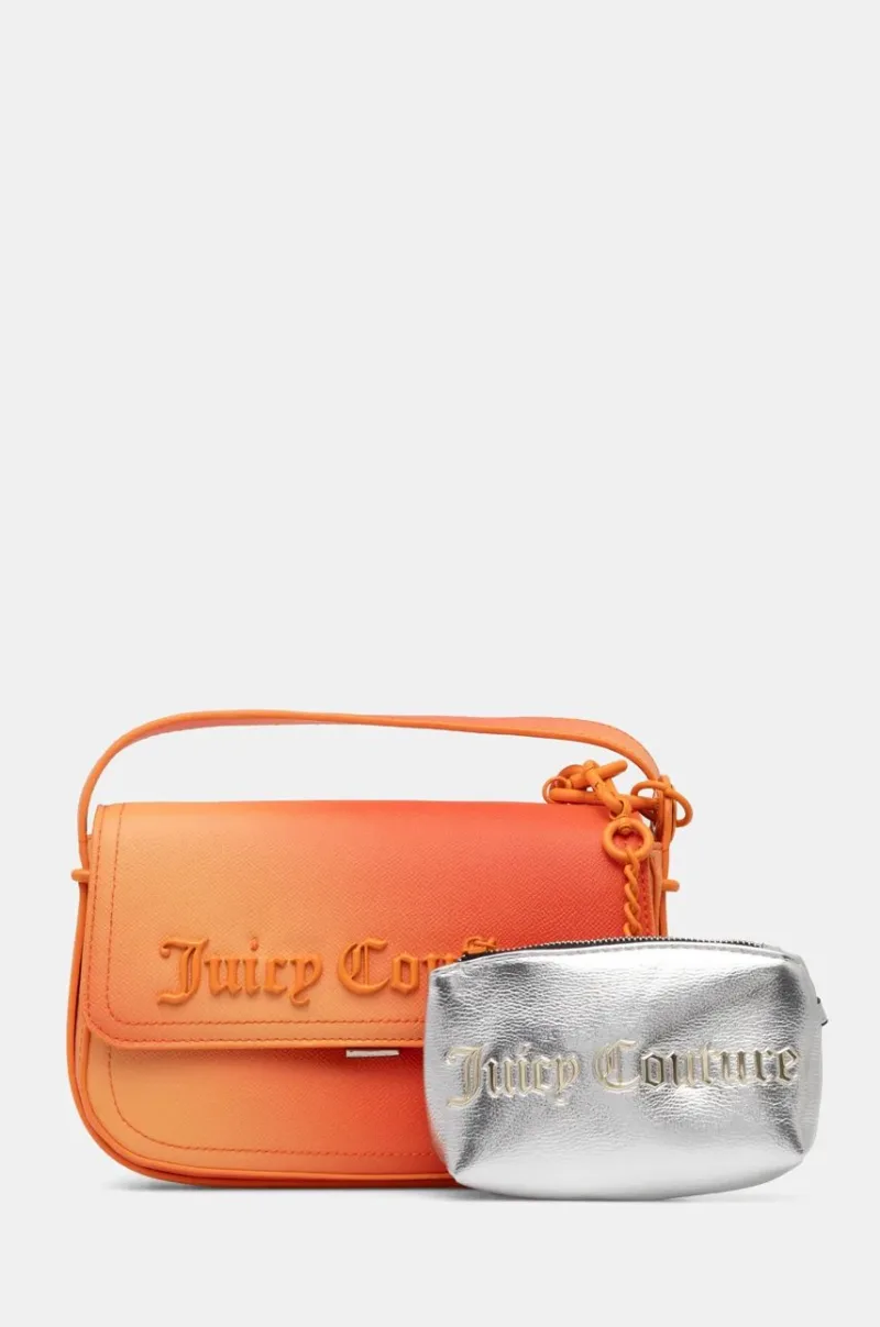 Juicy Couture poseta Jasmine culoarea portocaliu