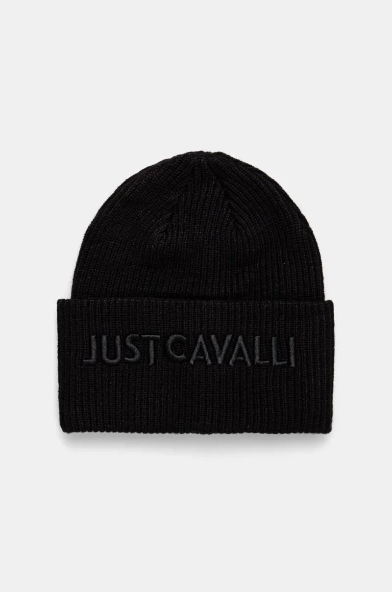 Just Cavalli caciula culoarea negru