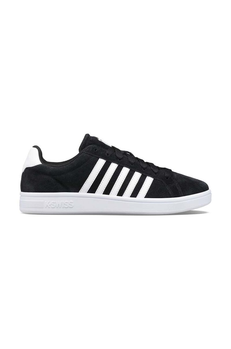 K-Swiss sneakers din piele COURT TIEBREAK SDE culoarea negru