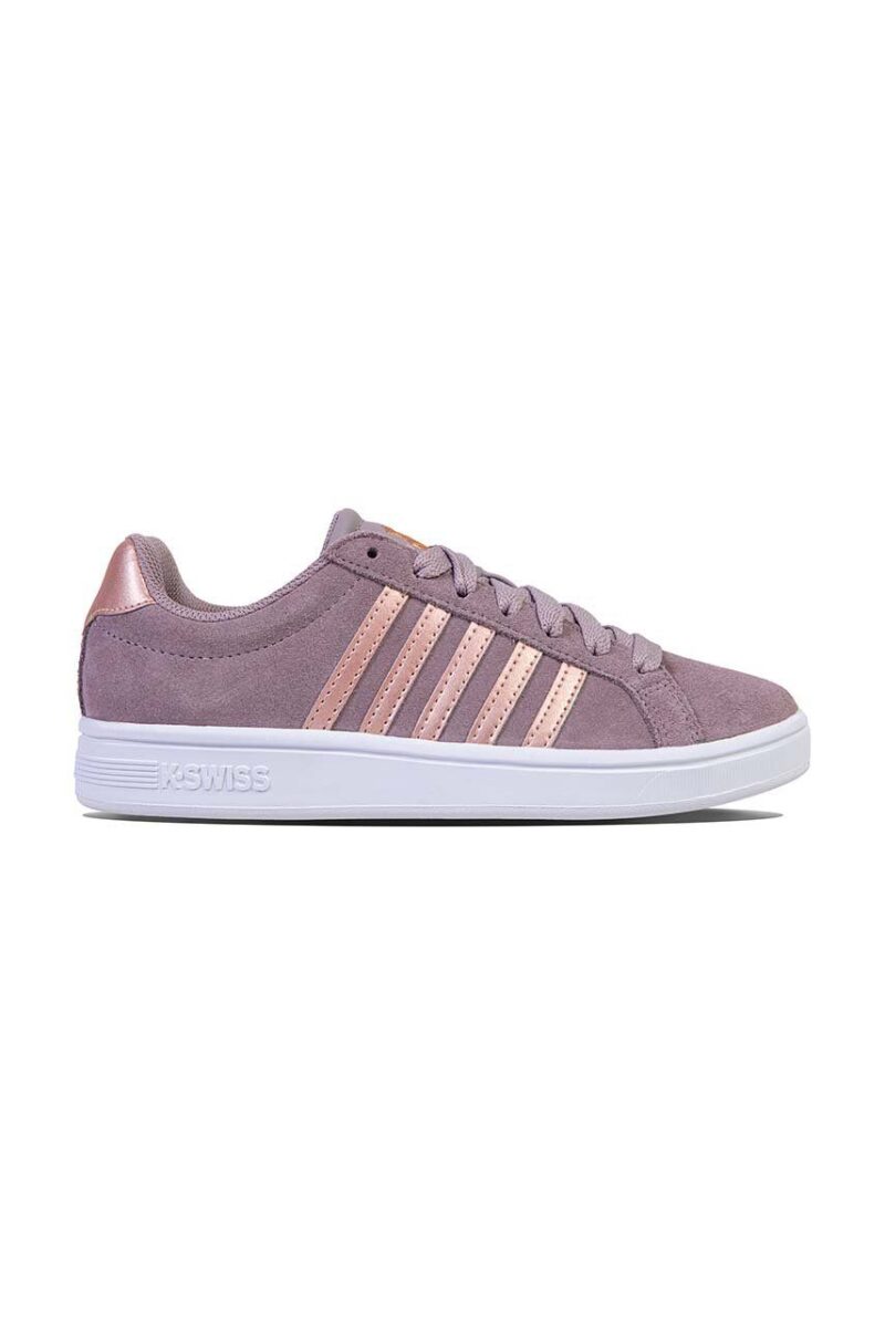 K-Swiss sneakers din piele COURT TIEBREAK SDE culoarea roz