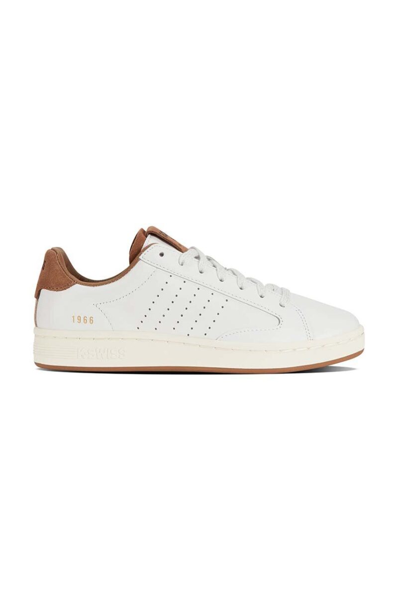 K-Swiss sneakers din piele LOZAN KLUB LTH culoarea alb