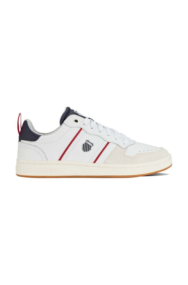 K-Swiss sneakers din piele LOZAN MATCH LTH culoarea alb