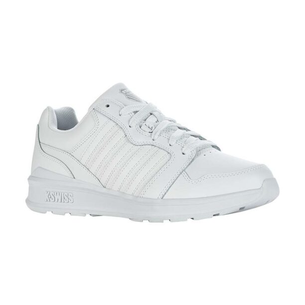 K-Swiss sneakers din piele RIVAL TRAINER culoarea alb