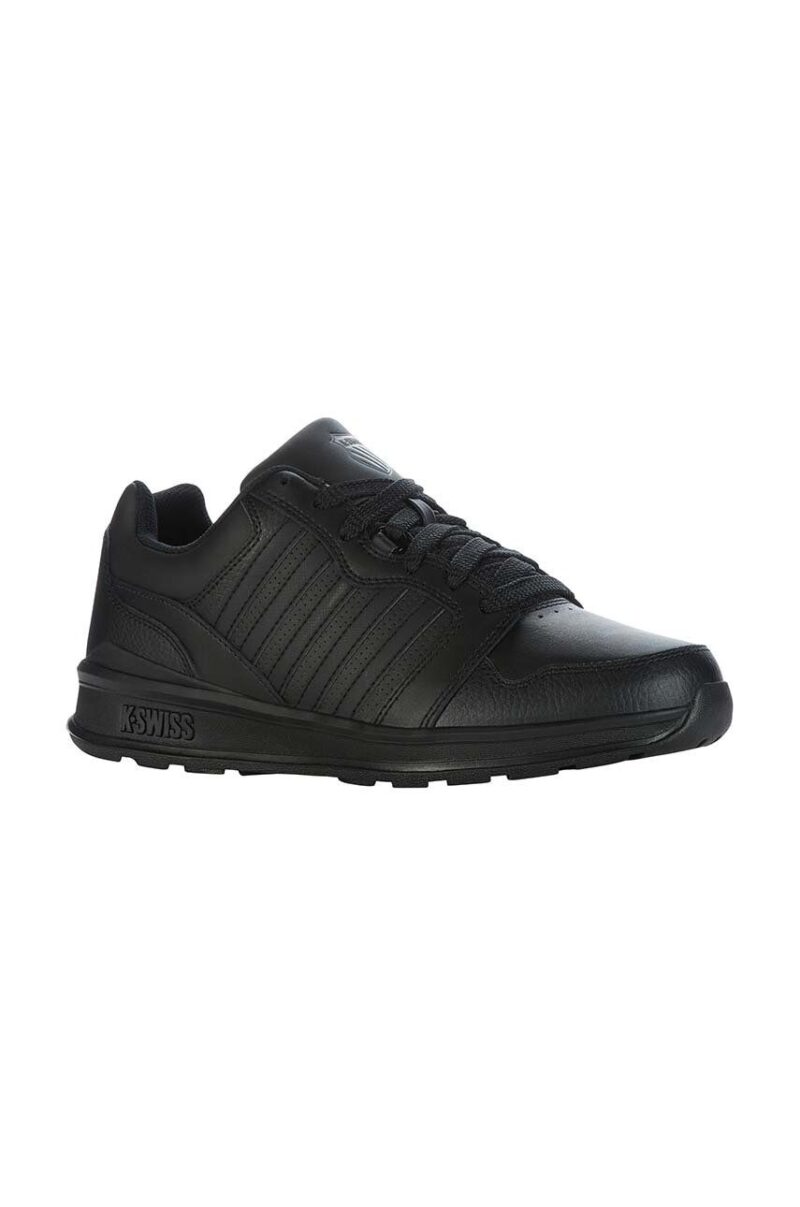 K-Swiss sneakers din piele RIVAL TRAINER culoarea negru