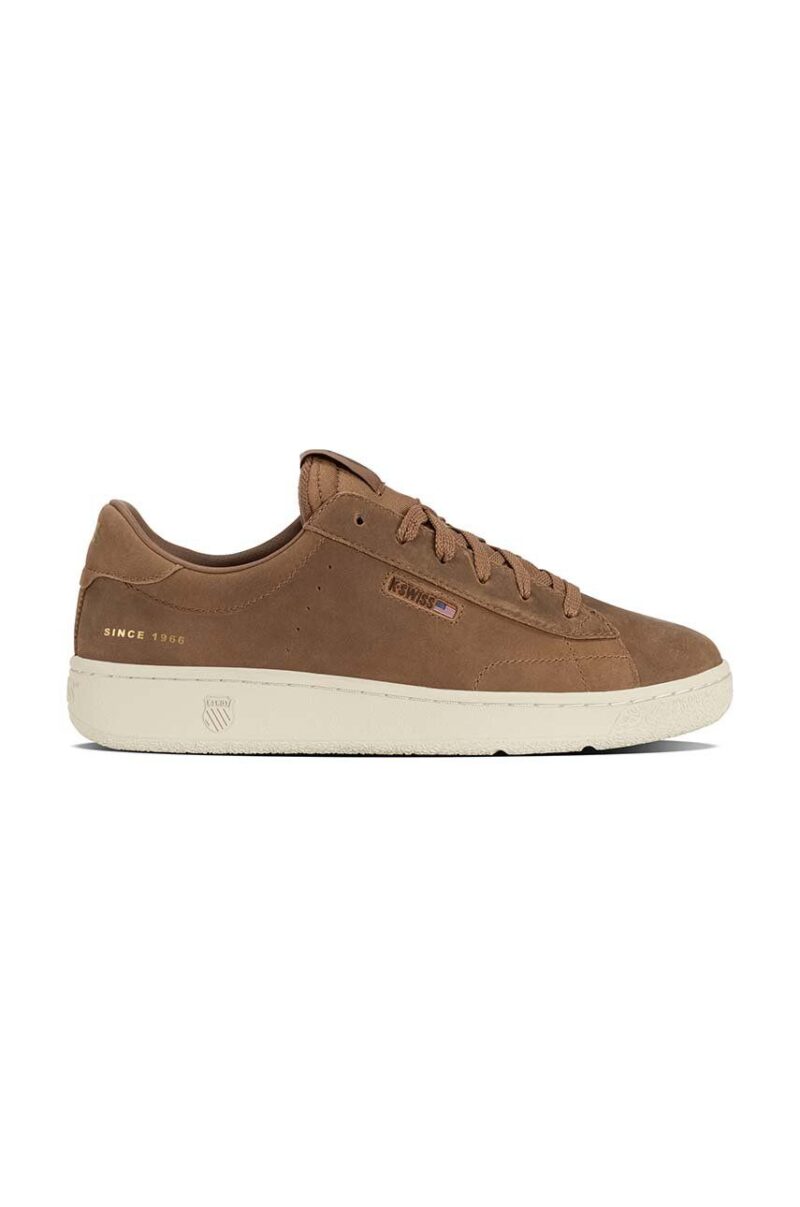 K-Swiss sneakers din piele SLAMMKLUB CC culoarea maro