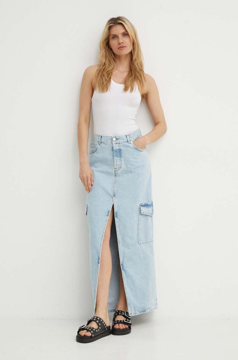 K+LUSHA fusta jeans maxi