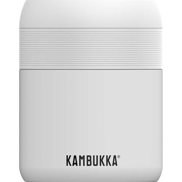 Kambukka termos pentru pranz Bora 600ml Chalk White culoarea alb