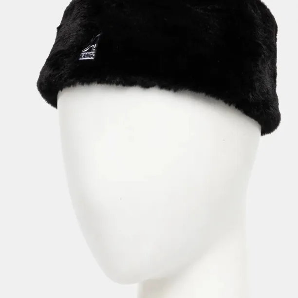 Kangol caciula FAUX FUR TOPPER culoarea negru