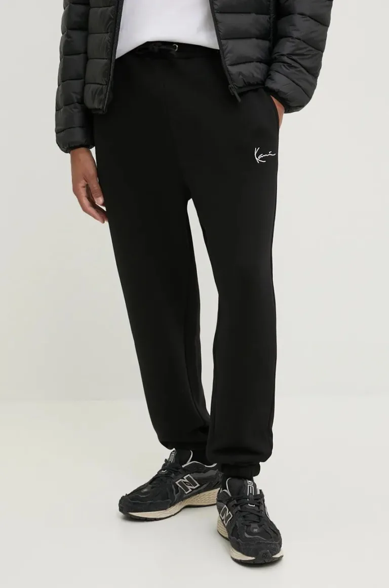 Karl Kani pantaloni de trening culoarea negru