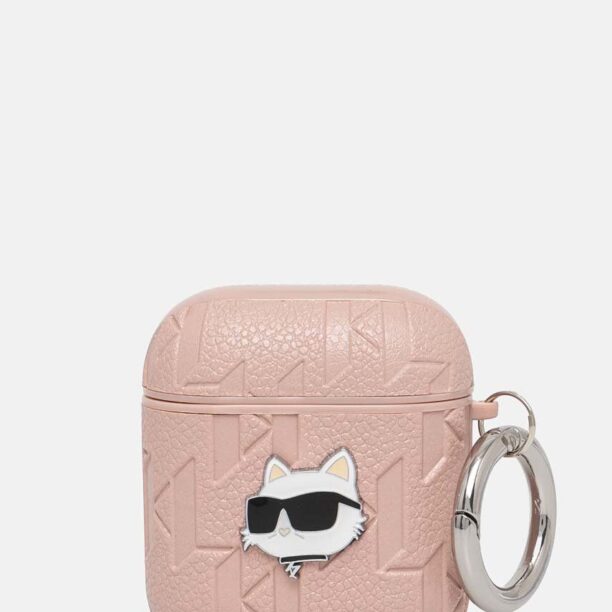 Karl Lagerfeld AirPods 1/2 culoarea roz