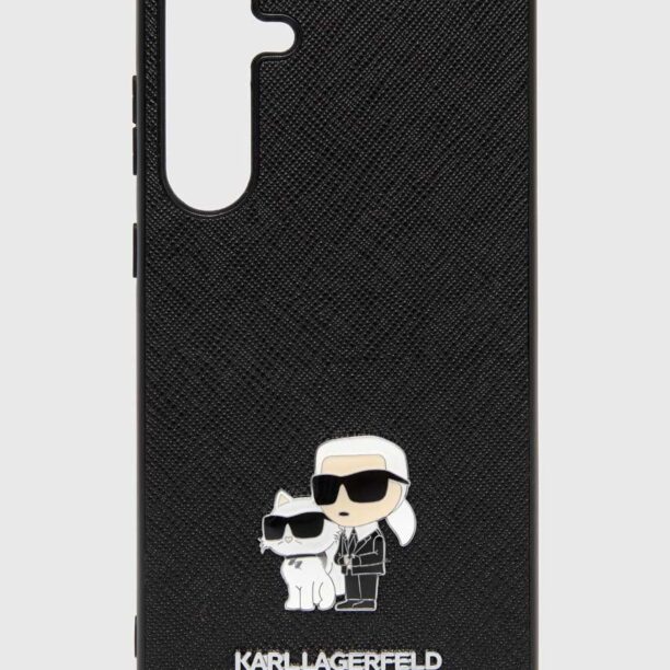 Karl Lagerfeld Husă pentru telefon Galaxy S24+ culoarea negru