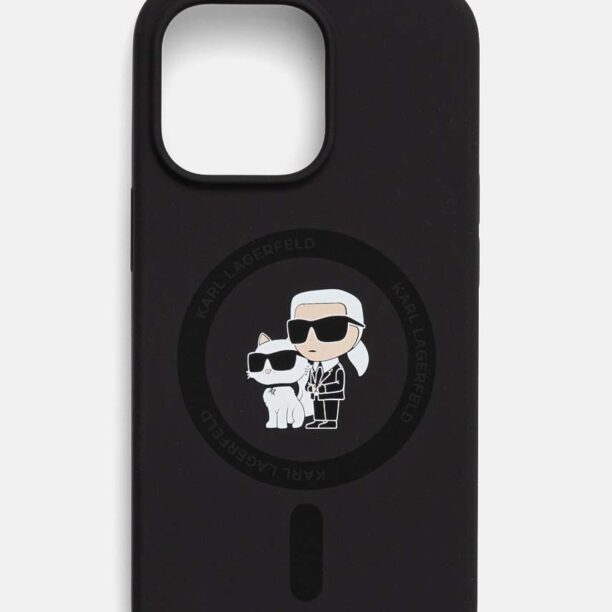 Karl Lagerfeld Husă pentru telefon iPhone 13 Pro / 13 6.1 culoarea negru