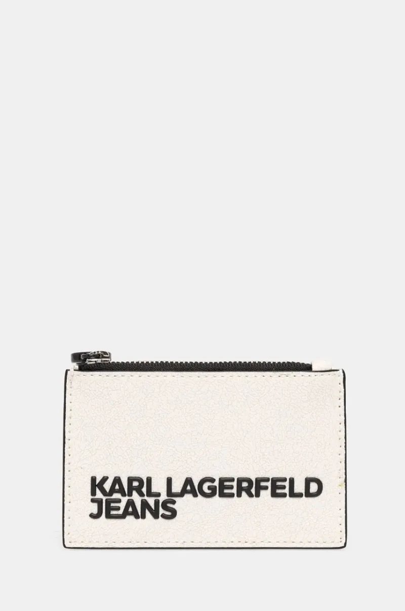 Karl Lagerfeld Jeans carcasa cardului culoarea alb