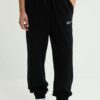 Karl Lagerfeld Jeans pantaloni de trening din bumbac culoarea negru