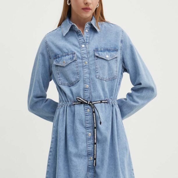 Karl Lagerfeld Jeans rochie din bumbac mini