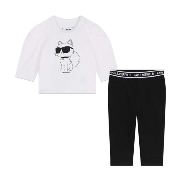 Karl Lagerfeld compleu bebe culoarea alb