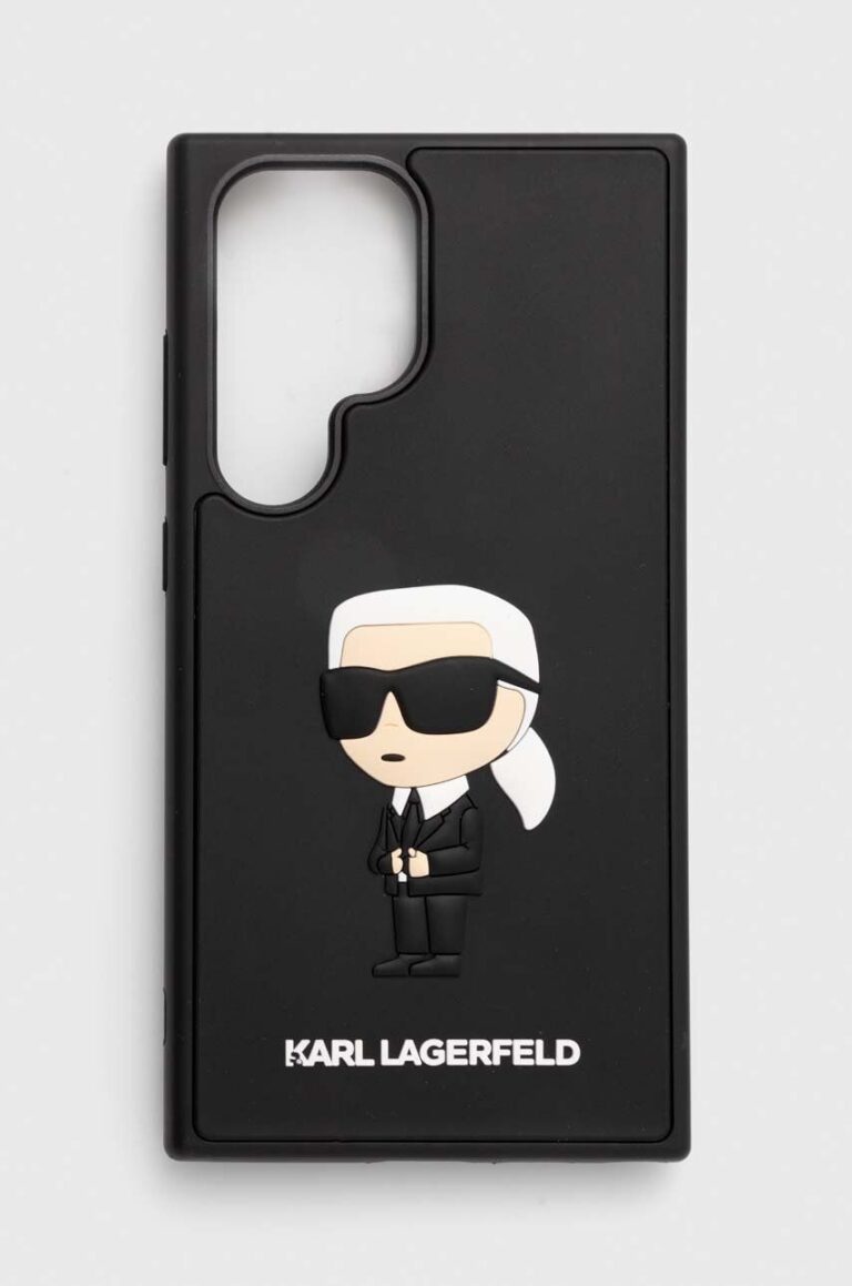 Karl Lagerfeld etui pentru telefon S24 Ultra S928 culoarea negru