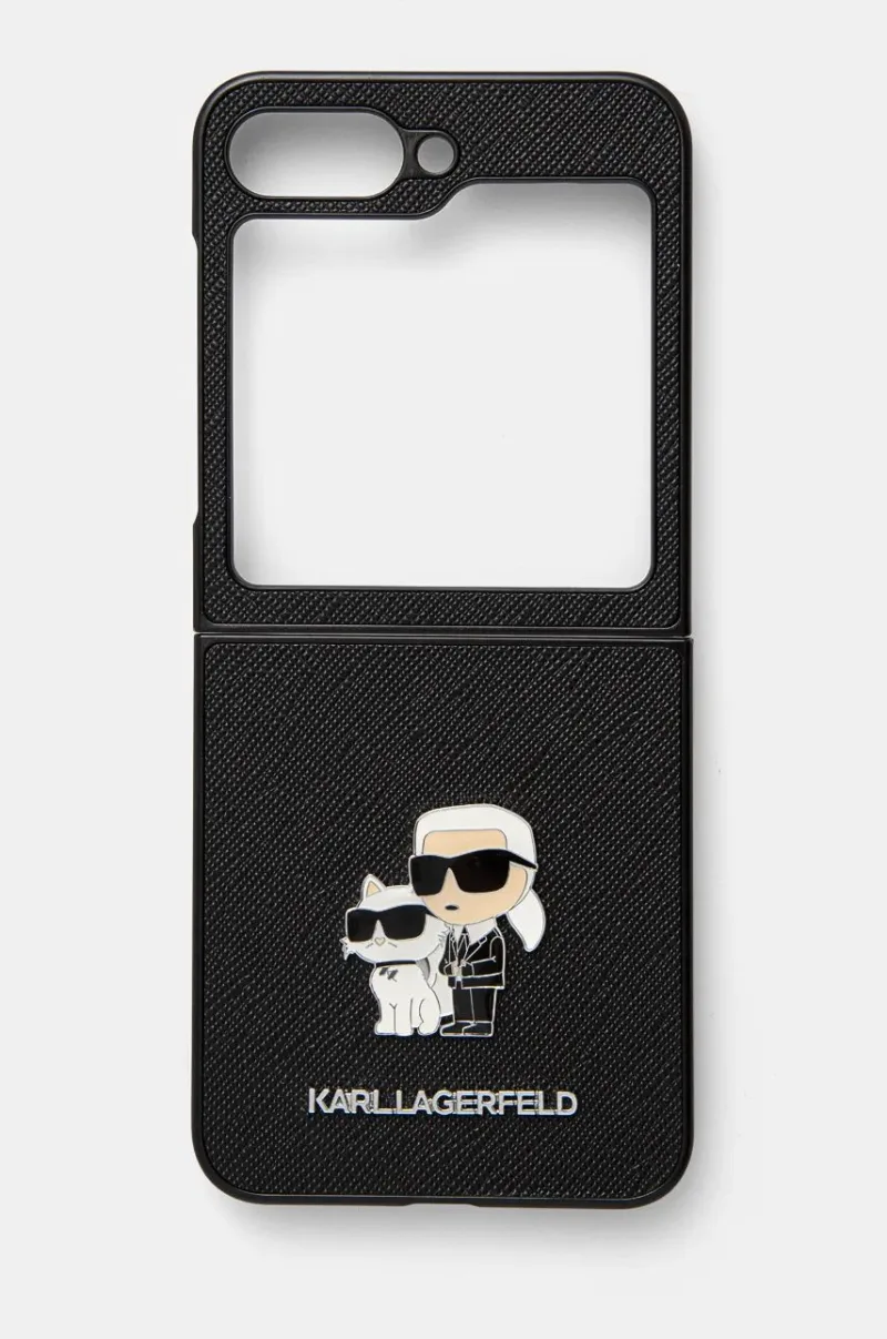 Karl Lagerfeld etui pentru telefon Z Flip6 F741 culoarea negru