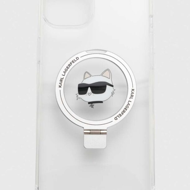 Karl Lagerfeld etui pentru telefon iPhone 15 Plus / 14 Plus 6.7 culoarea alb