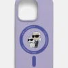 Karl Lagerfeld etui pentru telefon iPhone 15 Pro 6.1 culoarea violet