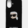 Karl Lagerfeld etui pentru telefon iPhone 16 6.1 culoarea negru