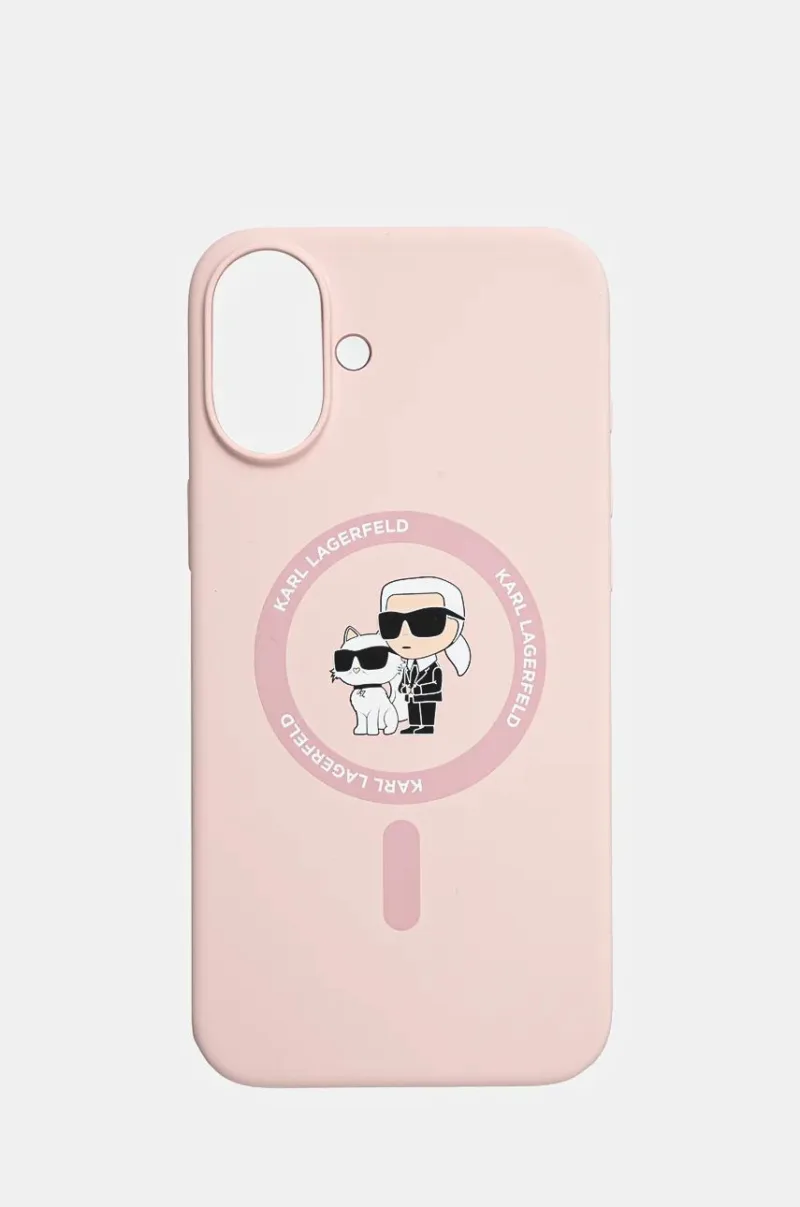 Karl Lagerfeld etui pentru telefon iPhone 16 Plus 6.7 culoarea roz