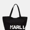 Karl Lagerfeld geanta de bumbac culoarea negru