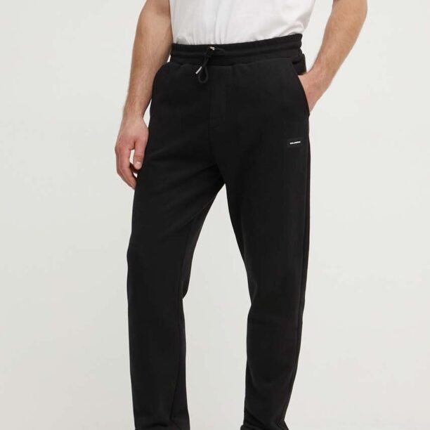 Karl Lagerfeld pantaloni de trening din bumbac culoarea negru