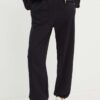 Karl Lagerfeld pantaloni de trening din bumbac culoarea negru