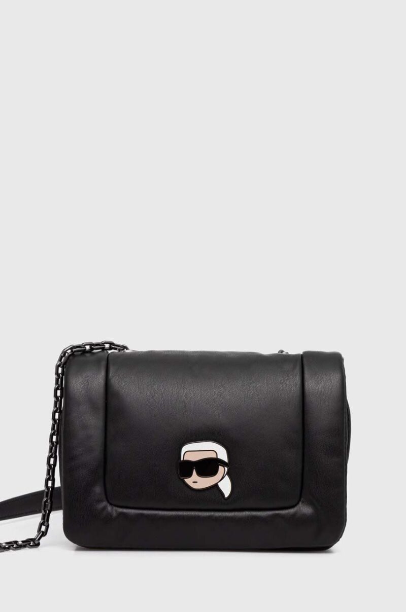 Karl Lagerfeld poseta culoarea negru