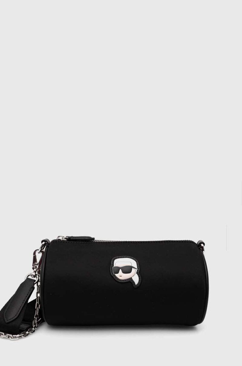 Karl Lagerfeld poseta culoarea negru