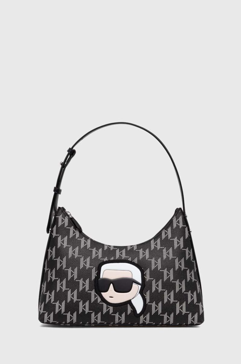 Karl Lagerfeld poseta culoarea negru