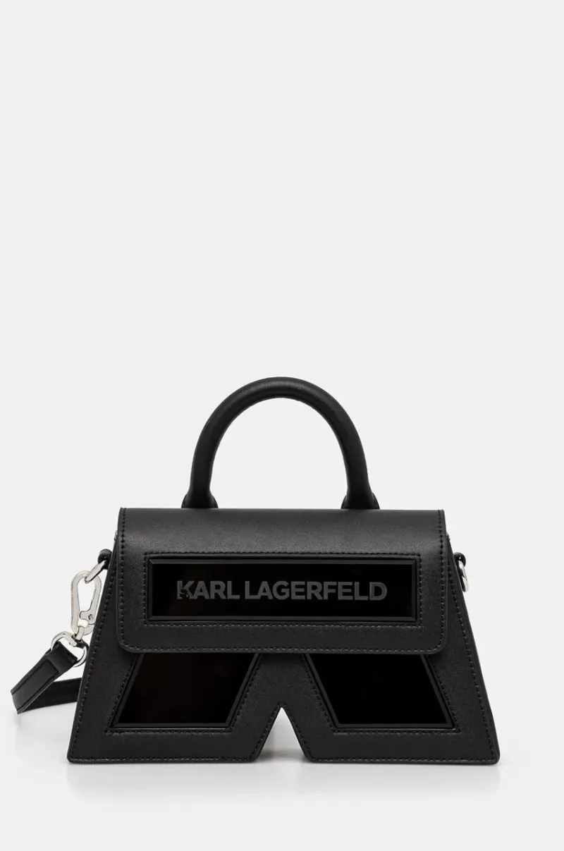 Karl Lagerfeld poseta culoarea negru