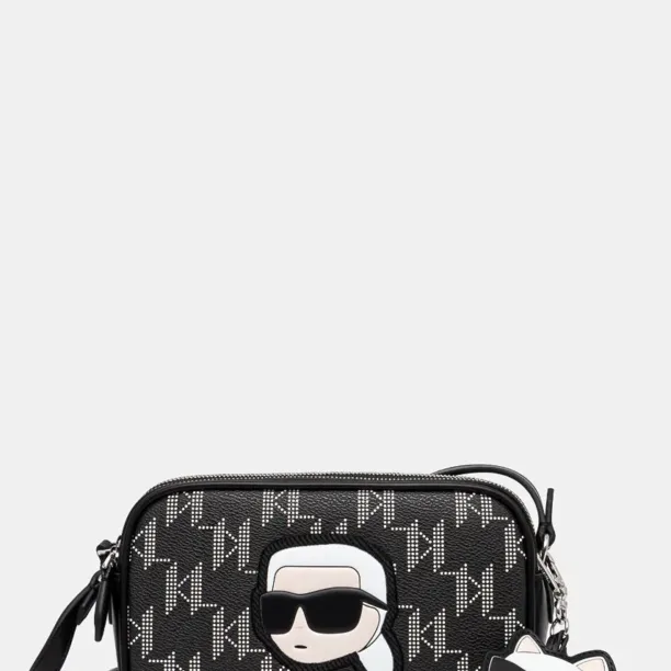 Karl Lagerfeld poseta culoarea negru