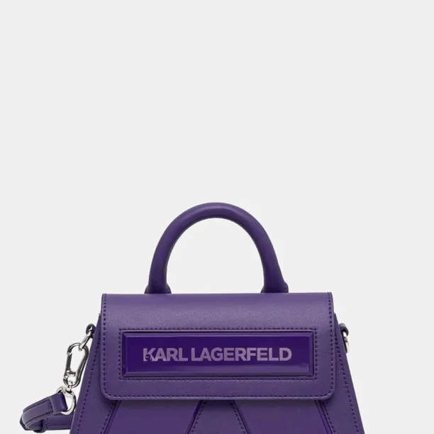 Karl Lagerfeld poseta culoarea violet