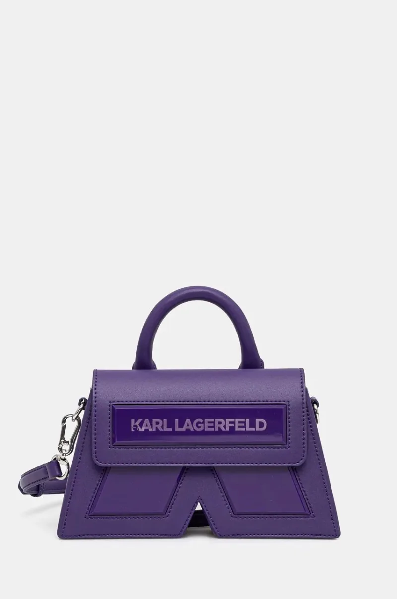 Karl Lagerfeld poseta culoarea violet