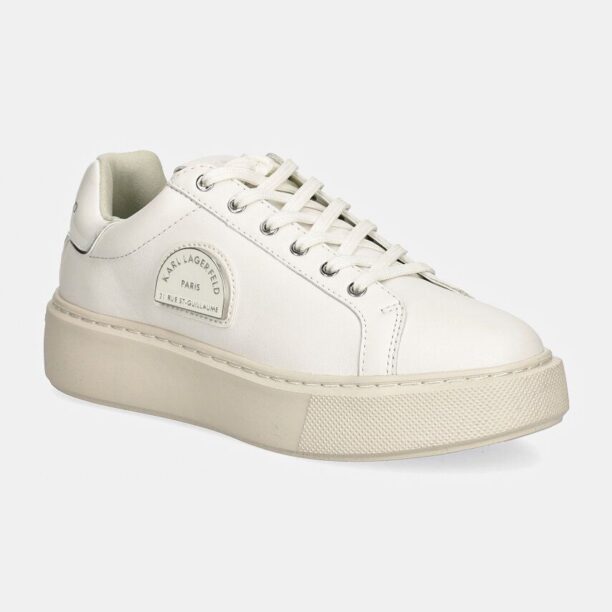 Karl Lagerfeld sneakers MAXI KUP culoarea alb