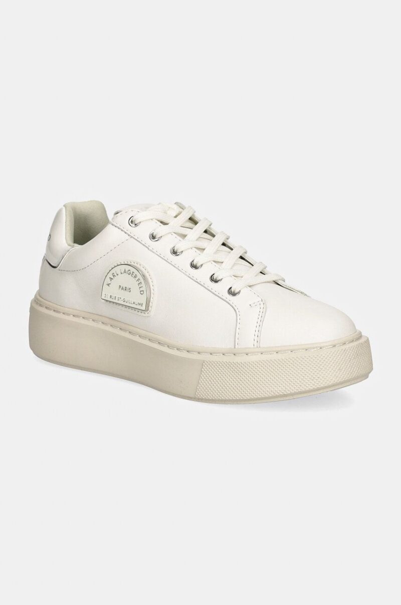 Karl Lagerfeld sneakers MAXI KUP culoarea alb