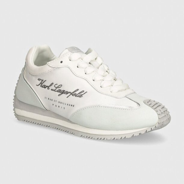 Karl Lagerfeld sneakers VELOCETTE culoarea alb