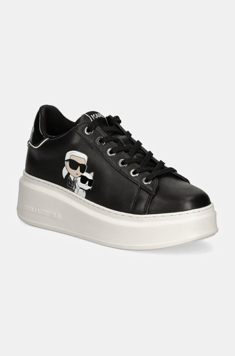 Karl Lagerfeld sneakers din piele ANAKAPRI culoarea negru