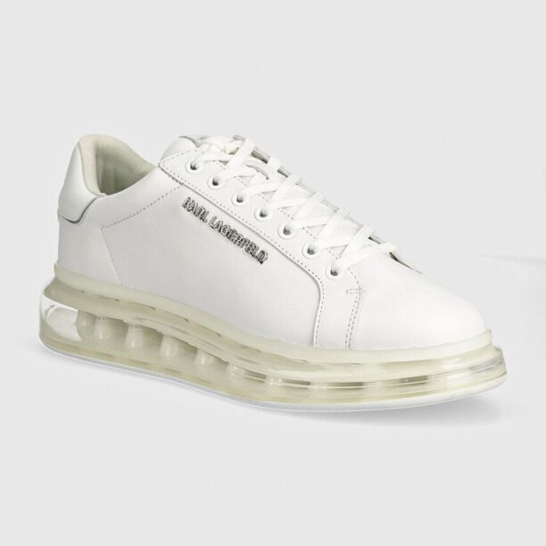 Karl Lagerfeld sneakers din piele KAPRI KUSHION culoarea alb