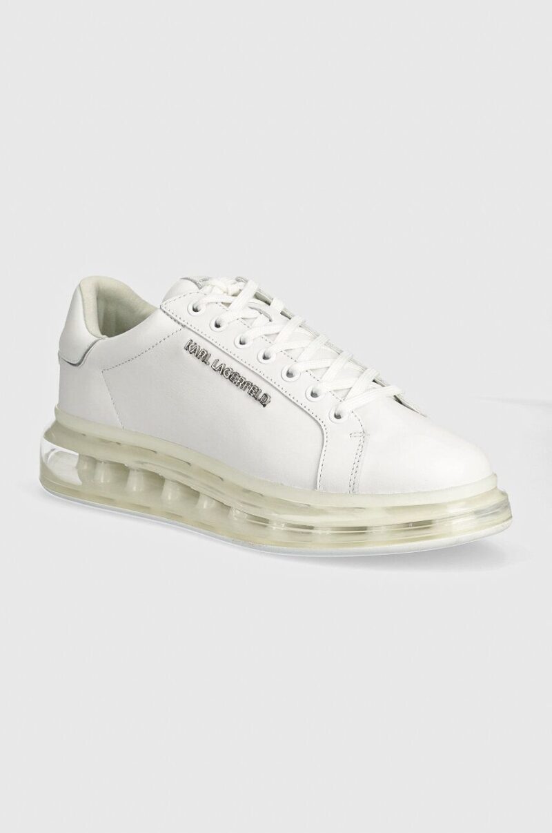 Karl Lagerfeld sneakers din piele KAPRI KUSHION culoarea alb