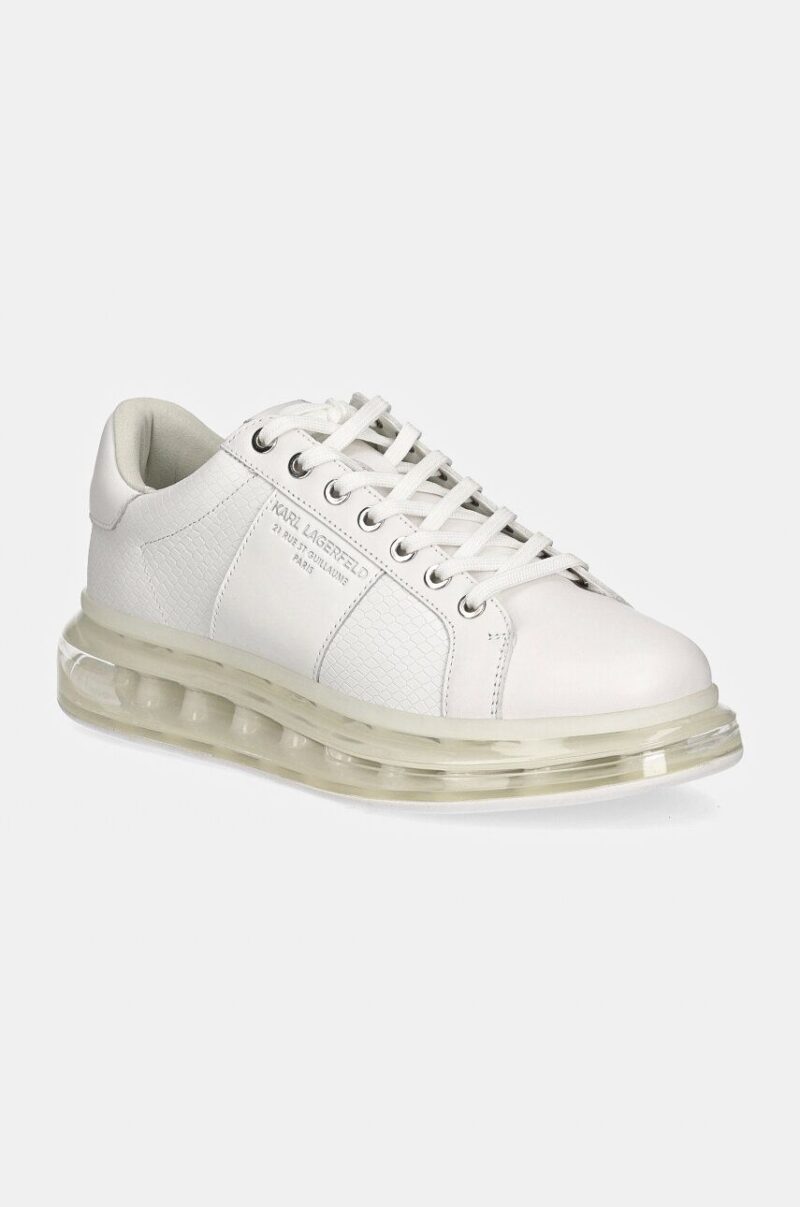 Karl Lagerfeld sneakers din piele KAPRI KUSHION culoarea alb