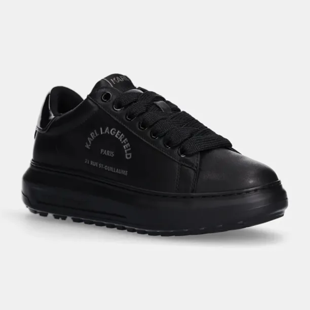 Karl Lagerfeld sneakers din piele KAPRI LUG culoarea negru