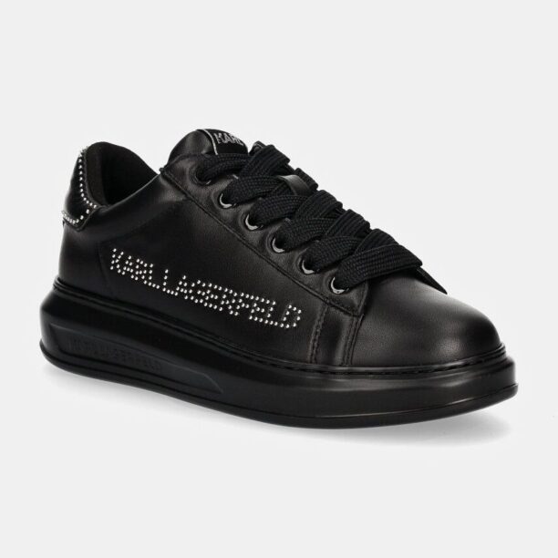 Karl Lagerfeld sneakers din piele KAPRI MENS culoarea negru