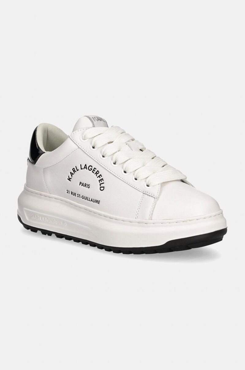 Karl Lagerfeld sneakers din piele KAPRI culoarea alb